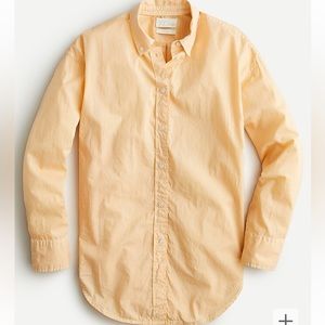 NWT J. CREW RELAXED FIT COTTON POPLIN SHIRT, 6